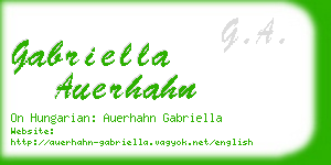 gabriella auerhahn business card